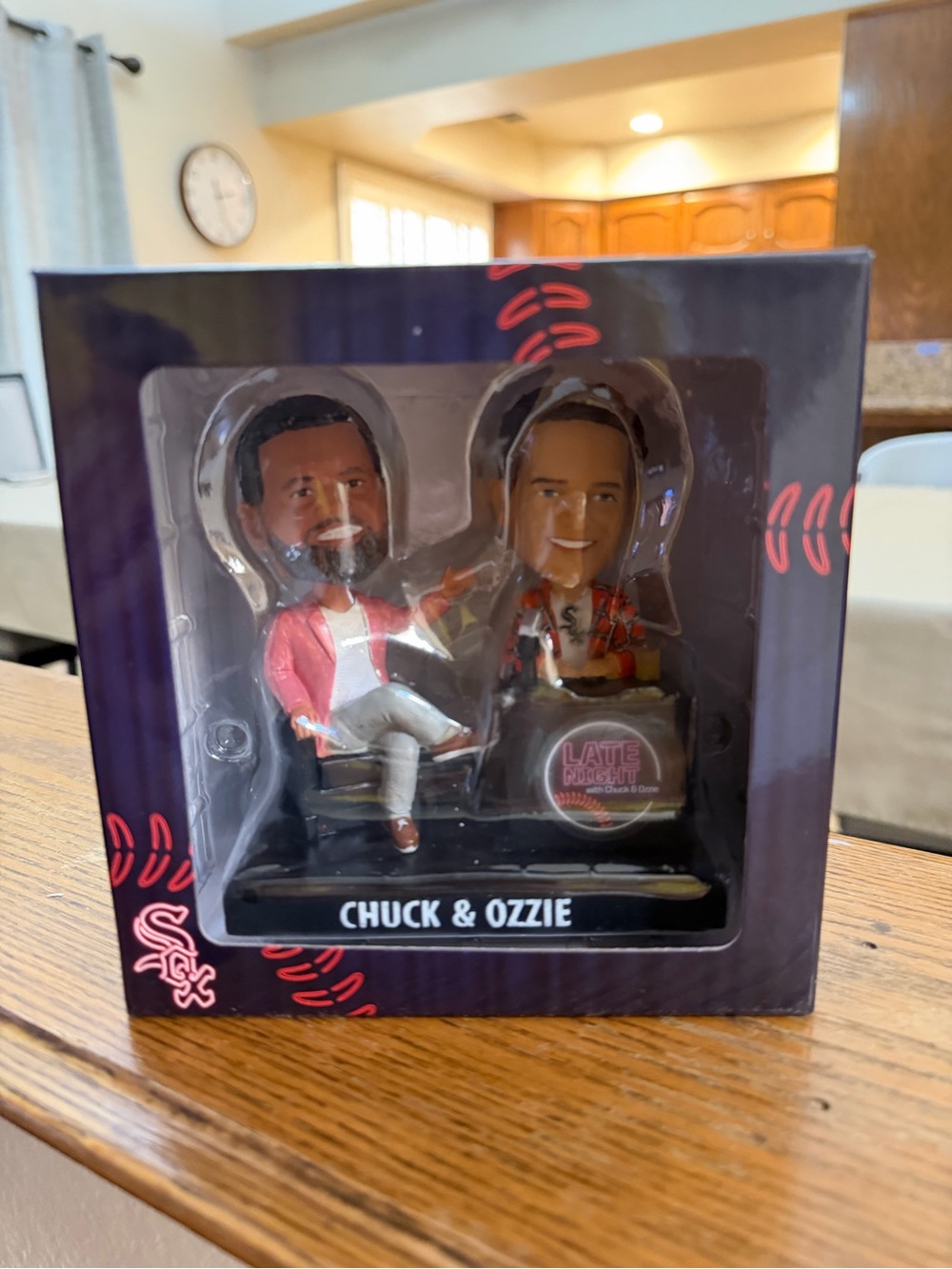 Chuck & Ozzie Bobblehead Set - Black and Pink